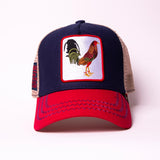 Men GOLD STAR Rooster Trucker Hat