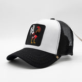 Men GOLD STAR Rooster Trucker Hat