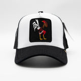 Men GOLD STAR Rooster Trucker Hat
