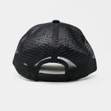 Men GOLD STAR Scar Face Velvet Trucker Hat