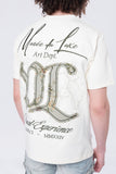 Men SMOKE RISE Tapestry Patch T-Shirt