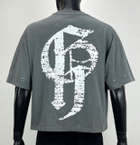 Men FIFTH LOOP Gothic Heavy Weight Cropped T-Shirt