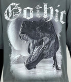 Men FIFTH LOOP Gothic Heavy Weight Cropped T-Shirt