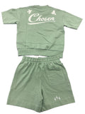 Men CHOSEN Crew SS And French Terry Short Set