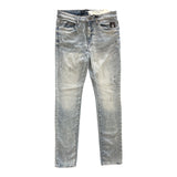 Men JORDAN CRAIG Light Rip Sean Slim Taper Fit Jeans