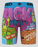 Men PSD Rick & Morty Pickle Trip Boxer