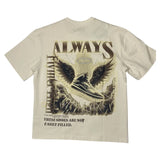 Men DENIMICITY Always Flying High Stoned Out Oversize T-Shirt