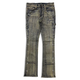Men KINDRED Waxed Rhinestone Stacked Jeans