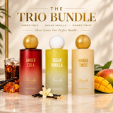 The Trio Bundle | Sugar Vanilla | Amber Cola | Mango Twist | Unisex 100 ML (3.4 FL OZ) Eau De Parfum By Parisvally