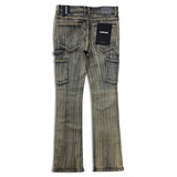 Men KINDRED Waxed Rhinestone Stacked Jeans