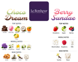 Delicious Bundle | Choco Dream | Berry Sundae | 100 ML 3.4 FL OZ Unisex Eau De Parfum By Le Bonheur