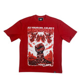 Men DENIMICITY Rule Or Be Ruled Stone Oversized T-Shirt