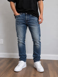 Men JORDAN CRAIG Light Rip Sean Slim Taper Fit Jeans