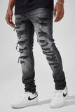 Men JORDAN CRAIG Alkaline Denim Slim Taper Jeans
