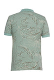 Men A.TIZIANO Karson Floral Knit Polo Shirt