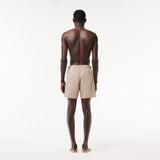 Men LACOSTE Monogram Print Swim Shorts