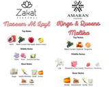 Sabrina's Candy Bundle | Kings & Queens Malika By Amaran Eau De Parfum Women | Naseem Al Layl By Zakat Pure Concentrated Oil Women