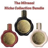 The Mirsaal Niche Collection Bundle | Mirsaal Love Letter Unisex | Mirsaal Passion Women | Mirsaal Valentine Men | 100 ML (3.4 FL OZ) Eau De Parfum By Le Falcone