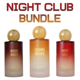 Night Club Bundle | Whisky Nights | Caramel Incense | Amber Cola | Unisex 100 ML (3.4 FL OZ) Eau De Parfum By Parisvally