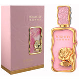 Nightly Mel's Bundle | Nightly Donna 100 ML EDP By Le Bonheur | Rajwa 20 ML Pure Concentrated Oil By Almas