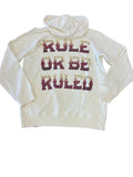 Men DENIMICITY Rule Or Be Ruled Stone Hoodie