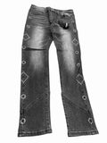 Men KINDRED Rhinestone Diamond Skinny Jeans