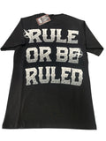 Men DENIMICITY Rule Or Be Ruled Stone T-Shirt