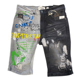 Kids FWRD Split Superstar Graffiti Jeans