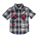 Little Kids KLEEP Premium Short Sleeve Flannel