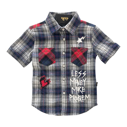 Little Kids KLEEP Premium Short Sleeve Flannel