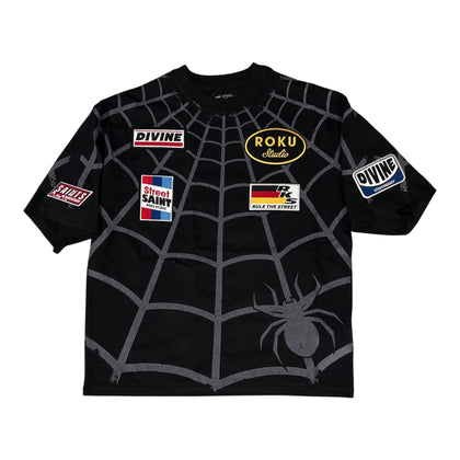 Men ROKU Spider Web Boxy T-Shirt