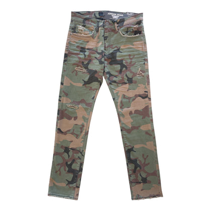 Men JORDAN CRAIG Camo Collins Straight Fit Jeans
