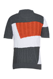 Men A.TIZIANO Sherwin Sweaterknit Patchwork Polo