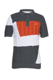 Men A.TIZIANO Sherwin Sweaterknit Patchwork Polo