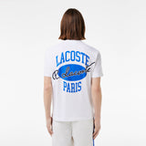 Men LACOSTE Heritage Print Cotton T-Shirt