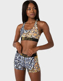 Women ETHIKA Golden Twist Sports Bra