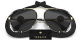 VERSACE Woman VE2232 Sunglasses In Black/Dark Grey