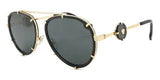 VERSACE Woman VE2232 Sunglasses In Black/Dark Grey