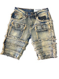 Little Kids FWRD Patchwork Denim Shorts