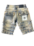 Little Kids FWRD Patchwork Denim Shorts