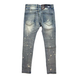 Men DENIMICITY Rip N Repair Bleached Stacked Jeans