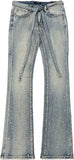 Men KINDRED Rhinestone Belt Stacked Jeans